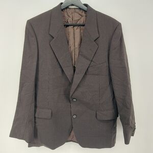 Yves Saint Laurent Wool Blazer Brown 44 Regular